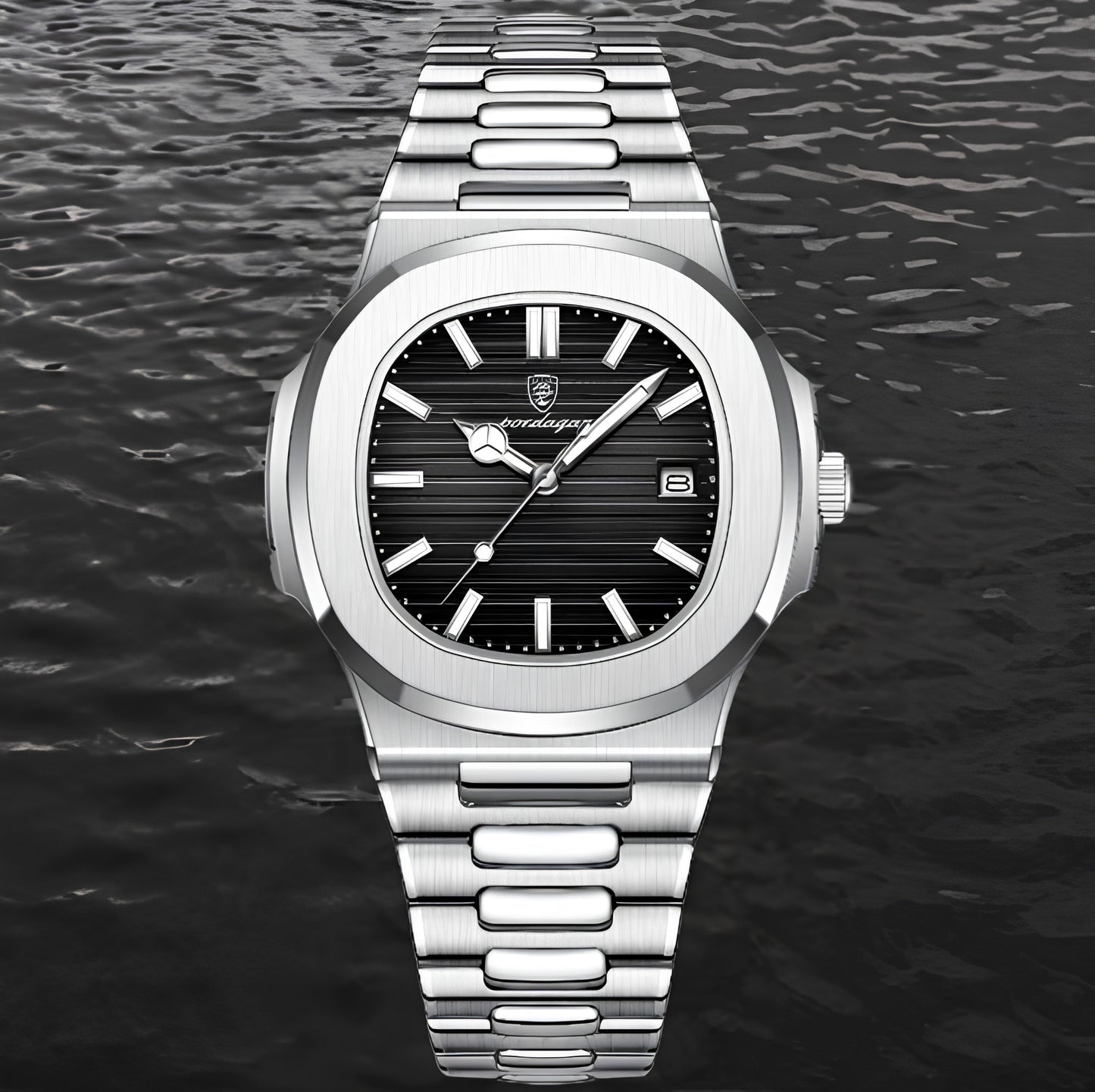 POEDAGAR Luxury - Noir Argenté